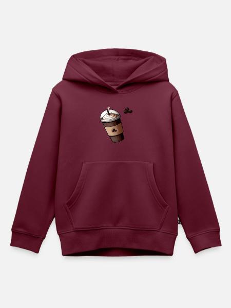 Kaffeetasse - Kinder Premium Organic Hoodie - Burgunderrot
