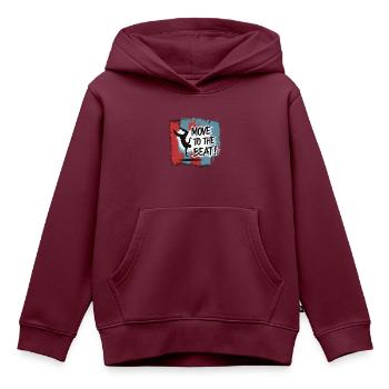 BREAK-TÄNZERIN - Kinder Premium Organic Hoodie - Burgunderrot - Vorne - AI Model Kid Female (0cm)