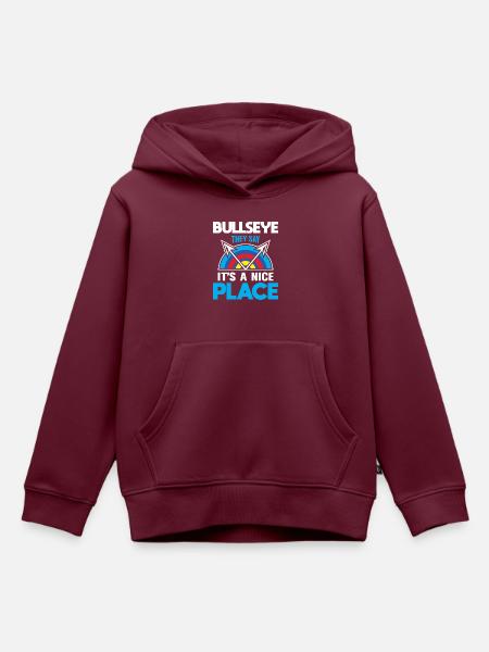 Bogenschießen Bogenschütze - Kinder Premium Organic Hoodie - Burgunderrot
