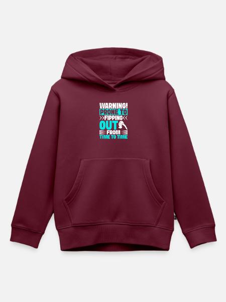 Kunstspringen Turmspringer Sprungbrett - Kinder Premium Organic Hoodie - Burgunderrot