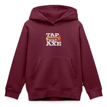 Axt Werfen Axt Werfer Axt Geschenk - Kinder Premium Organic Hoodie - Burgunderrot - Vorne - AI Model Kid Female (0cm)
