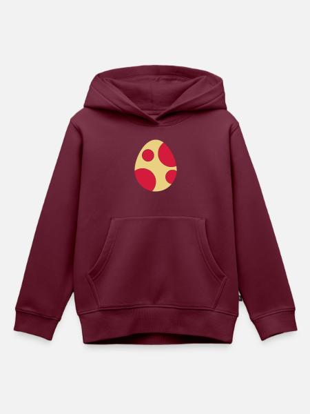 Dinosaurier Ei - Kinder Premium Organic Hoodie - Burgunderrot