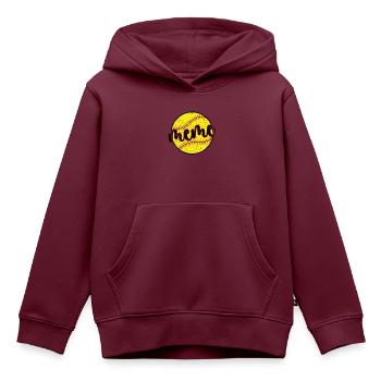 Meme Oma Eines Softballspieler Softball Meme - Kinder Premium Organic Hoodie - Burgunderrot - Vorne - AI Model Kid Female (0cm)