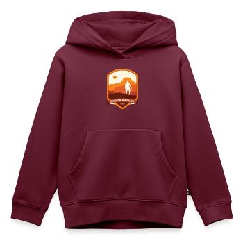 Indus Valley Trek – India - Kinder Premium Organic Hoodie - Burgunderrot - Vorne - AI Model Kid Female (0cm)