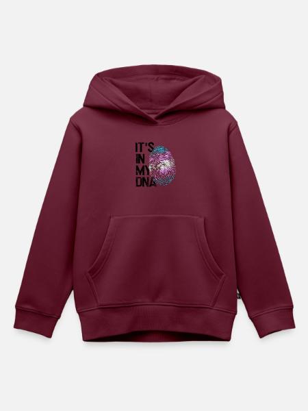 LGBTQ-Liebe in meiner DNA - Kinder Premium Organic Hoodie - Burgunderrot