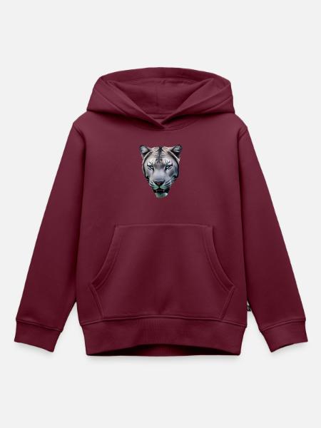 versprechen - Kinder Premium Organic Hoodie - Burgunderrot