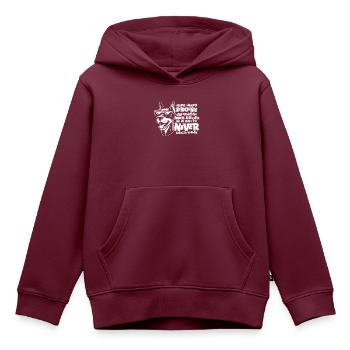 Dobermann - Kinder Premium Organic Hoodie - Burgunderrot - Vorne - AI Model Kid Female (0cm)