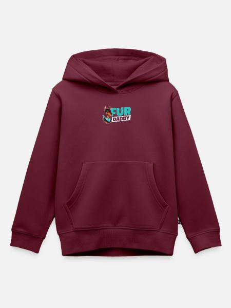 Dobermann Hundepapa Fur Daddy - Kinder Premium Organic Hoodie - Burgunderrot