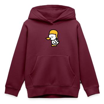 muetze muede bett schlafen schlafmuetze abend erho - Kinder Premium Organic Hoodie - Burgunderrot - Vorne - AI Model Kid Female (0cm)