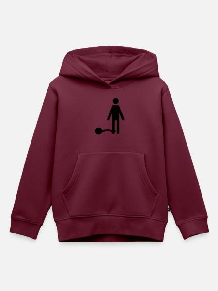 Hochzeit - Kinder Premium Organic Hoodie - Burgunderrot
