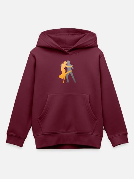 Queer Tango - Kinder Premium Organic Hoodie - Burgunderrot
