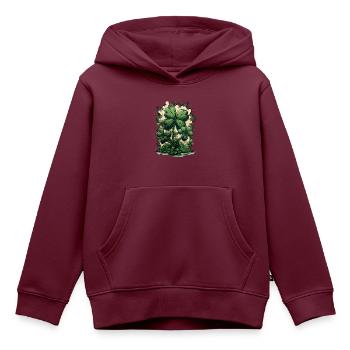 T-Shirt Happy St Patrick's Day Go Lucky Geschenke - Kinder Premium Organic Hoodie - Burgunderrot - Vorne - AI Model Kid Female (0cm)