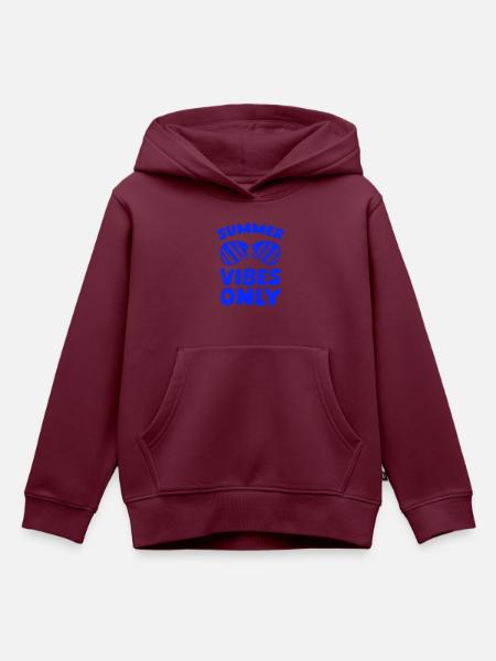 summer vibes only - Kinder Premium Organic Hoodie - Burgunderrot