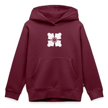 Drohne hl2 – Stadtscanner - Kinder Premium Organic Hoodie - Burgunderrot - Vorne - AI Model Kid Female (0cm)
