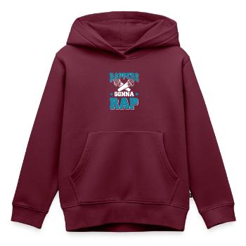 Rappers Rap - Kinder Premium Organic Hoodie - Burgunderrot - Vorne - AI Model Kid Female (0cm)