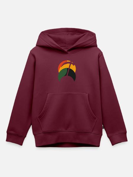 Mine Minenarbeiter - Kinder Premium Organic Hoodie - Burgunderrot