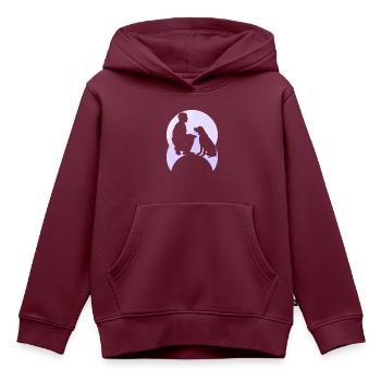 Hundeschule Hundesport Hundeerziehung - Kinder Premium Organic Hoodie - Burgunderrot - Vorne - AI Model Kid Female (0cm)