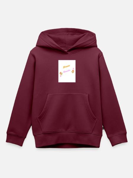 Lausitz - Kinder Premium Organic Hoodie - Burgunderrot