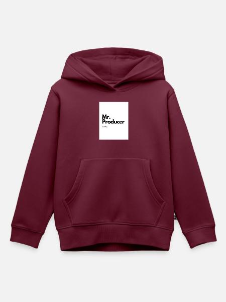 Mr Producer - Kinder Premium Organic Hoodie - Burgunderrot