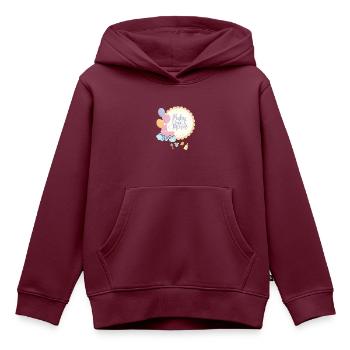Baby shower 2 - Kinder Premium Organic Hoodie - Burgunderrot - Vorne - AI Model Kid Female (0cm)