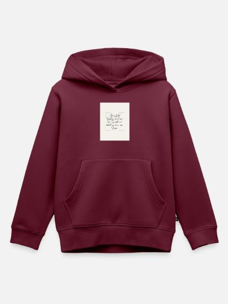Der Vegetarier - Kinder Premium Organic Hoodie - Burgunderrot