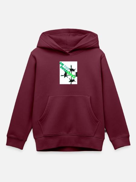 Am Scheideweg. Am Scheideweg. - Kinder Premium Organic Hoodie - Burgunderrot