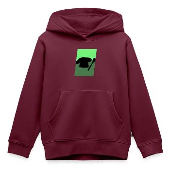 Backwaren Muffin Bäckerei - Kinder Premium Organic Hoodie - Burgunderrot - Vorne - AI Model Kid Female (0cm)