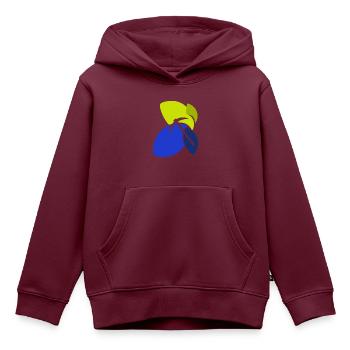 Mine Minenarbeiter Kohle - Kinder Premium Organic Hoodie - Burgunderrot - Vorne - AI Model Kid Female (0cm)