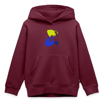 Hundeschule Hundetrainer - Kinder Premium Organic Hoodie - Burgunderrot - Vorne - AI Model Kid Female (0cm)