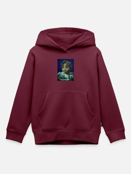 Global Art - Kinder Premium Organic Hoodie - Burgunderrot