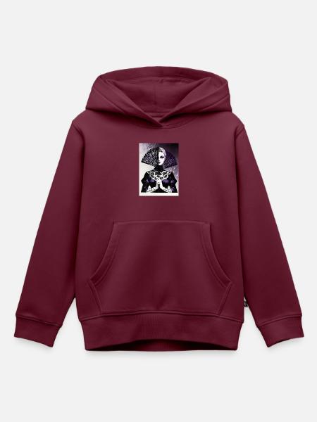 Spitze & Lügen - Kinder Premium Organic Hoodie - Burgunderrot