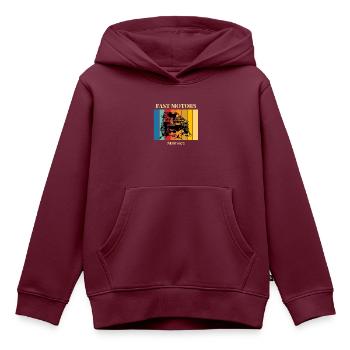 Fast Motors - Kinder Premium Organic Hoodie - Burgunderrot - Vorne - AI Model Kid Female (0cm)