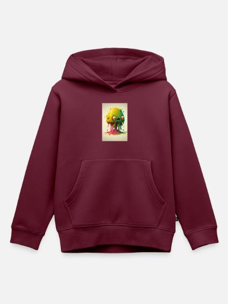 Zombie Frozen - Kinder Premium Organic Hoodie - Burgunderrot