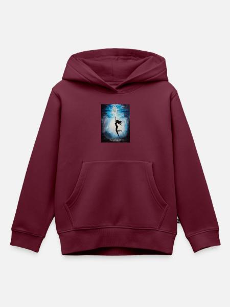 Versuchung - Kinder Premium Organic Hoodie - Burgunderrot