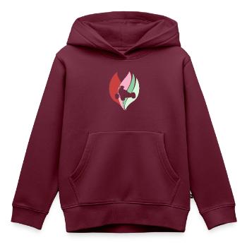 Auto Renner - Kinder Premium Organic Hoodie - Burgunderrot - Vorne - AI Model Kid Female (0cm)