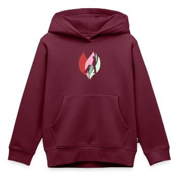 Hundetrainer Hundetraining Hundeschule - Kinder Premium Organic Hoodie - Burgunderrot - Vorne - AI Model Kid Female (0cm)