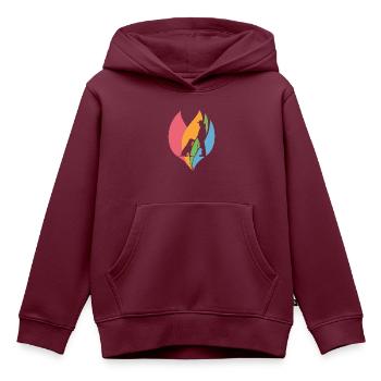 Hundeschule Hundesport Agility - Kinder Premium Organic Hoodie - Burgunderrot - Vorne - AI Model Kid Female (0cm)