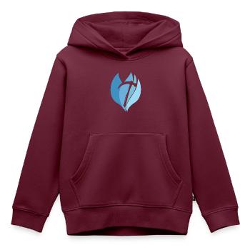Bergbau Minenarbeiter - Kinder Premium Organic Hoodie - Burgunderrot - Vorne - AI Model Kid Female (0cm)
