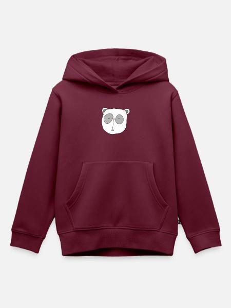 koala bär - Kinder Premium Organic Hoodie - Burgunderrot