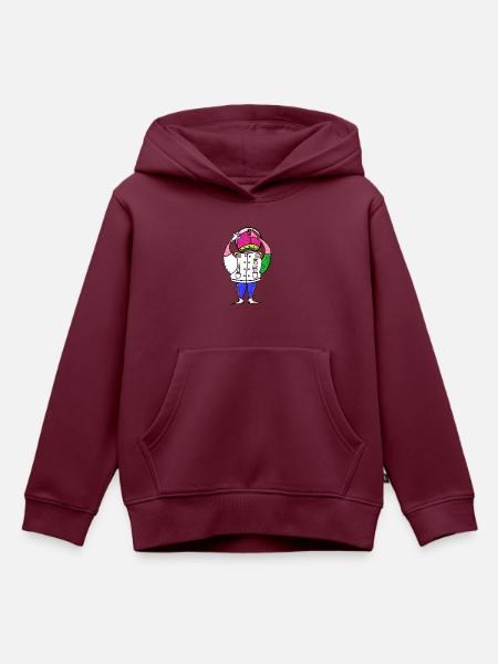 Der Soßen Esser - Kinder Premium Organic Hoodie - Burgunderrot