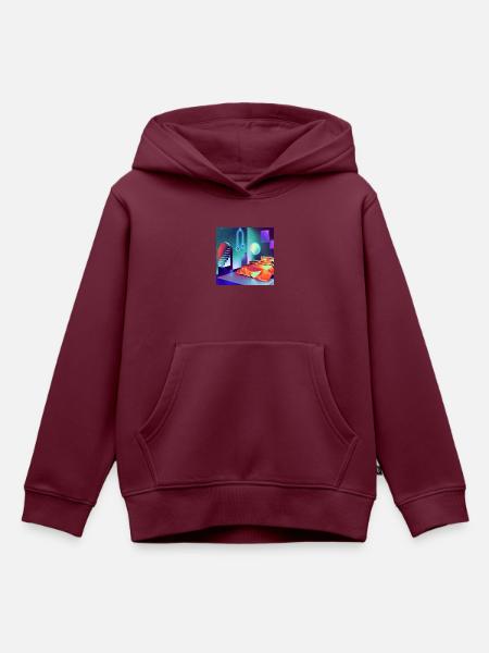 Zimmer - Kinder Premium Organic Hoodie - Burgunderrot