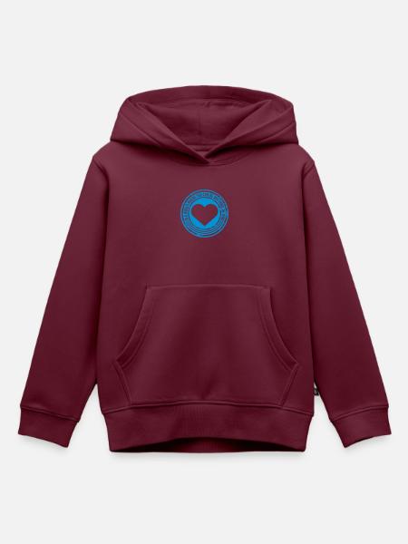 you can be kind - Kinder Premium Organic Hoodie - Burgunderrot