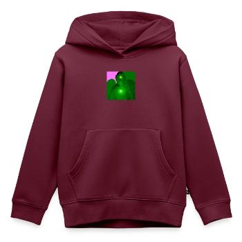 Heilungs-Engel - Kinder Premium Organic Hoodie - Burgunderrot - Vorne - AI Model Kid Female (0cm)