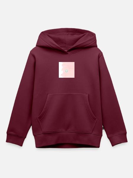 Liebe - Kinder Premium Organic Hoodie - Burgunderrot