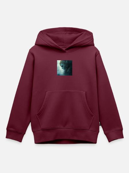 Elfe - Kinder Premium Organic Hoodie - Burgunderrot