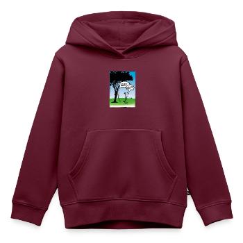 Your Father - FITA - Kinder Premium Organic Hoodie - Burgunderrot - Vorne - AI Model Kid Female (0cm)