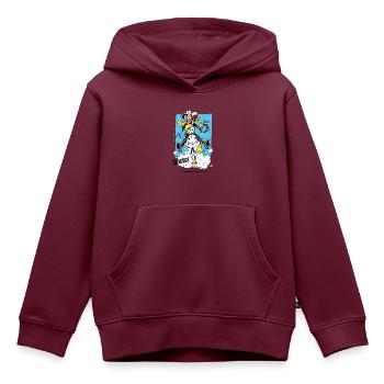 Lucky Luke Cowboy Und Jolly Auf Tour - Kinder Premium Organic Hoodie - Burgunderrot - Vorne - AI Model Kid Female (0cm)