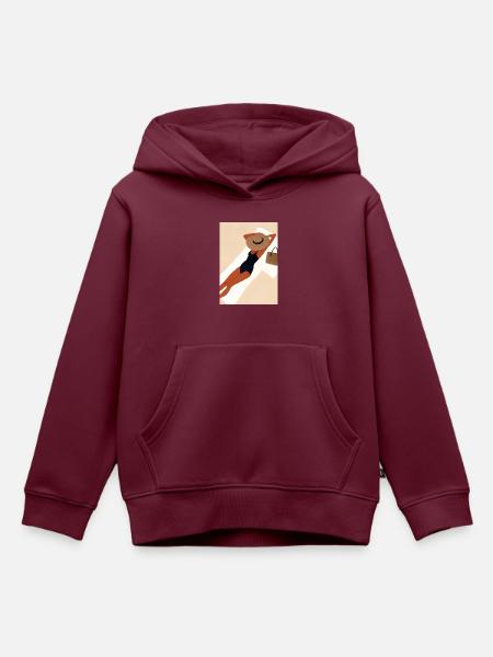 Frauen Sommerhut Bikini - Kinder Premium Organic Hoodie - Burgunderrot