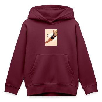 Frauen Sommerhut Bikini - Kinder Premium Organic Hoodie - Burgunderrot - Vorne - AI Model Kid Female (0cm)