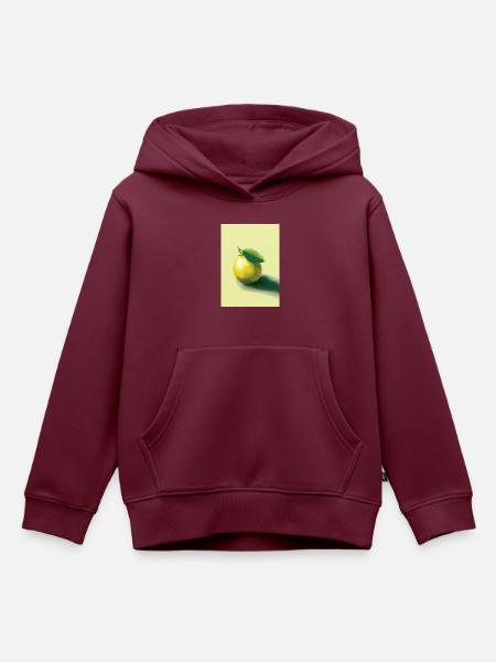 Zitrusfrüchte - Kinder Premium Organic Hoodie - Burgunderrot